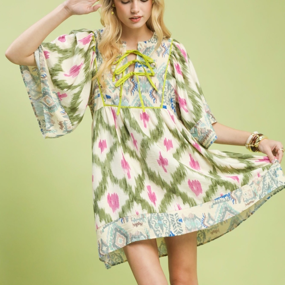Umgee Multicolor Boho Dress